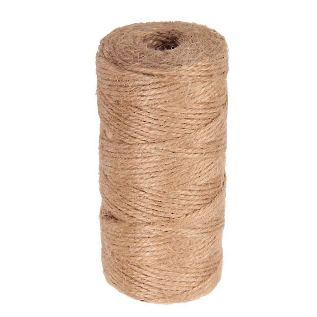 Jute Twine 2mm Jute Seil Verpackungsmaterialien Wrapping String Crafts Zuhause und