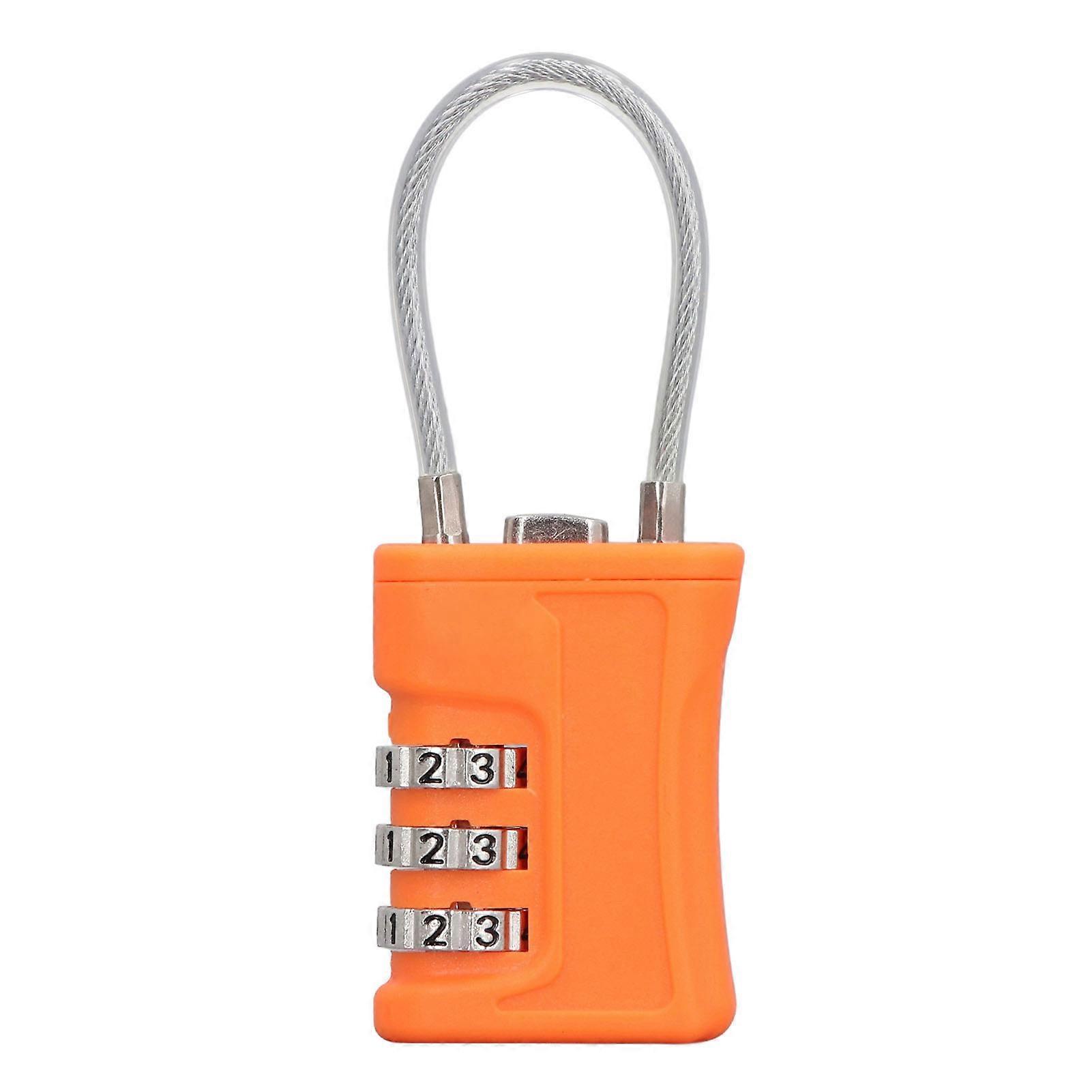TSA Cable Luggage Locks - 3-Digit Combination, Flexible, Secure, and Versatile Use