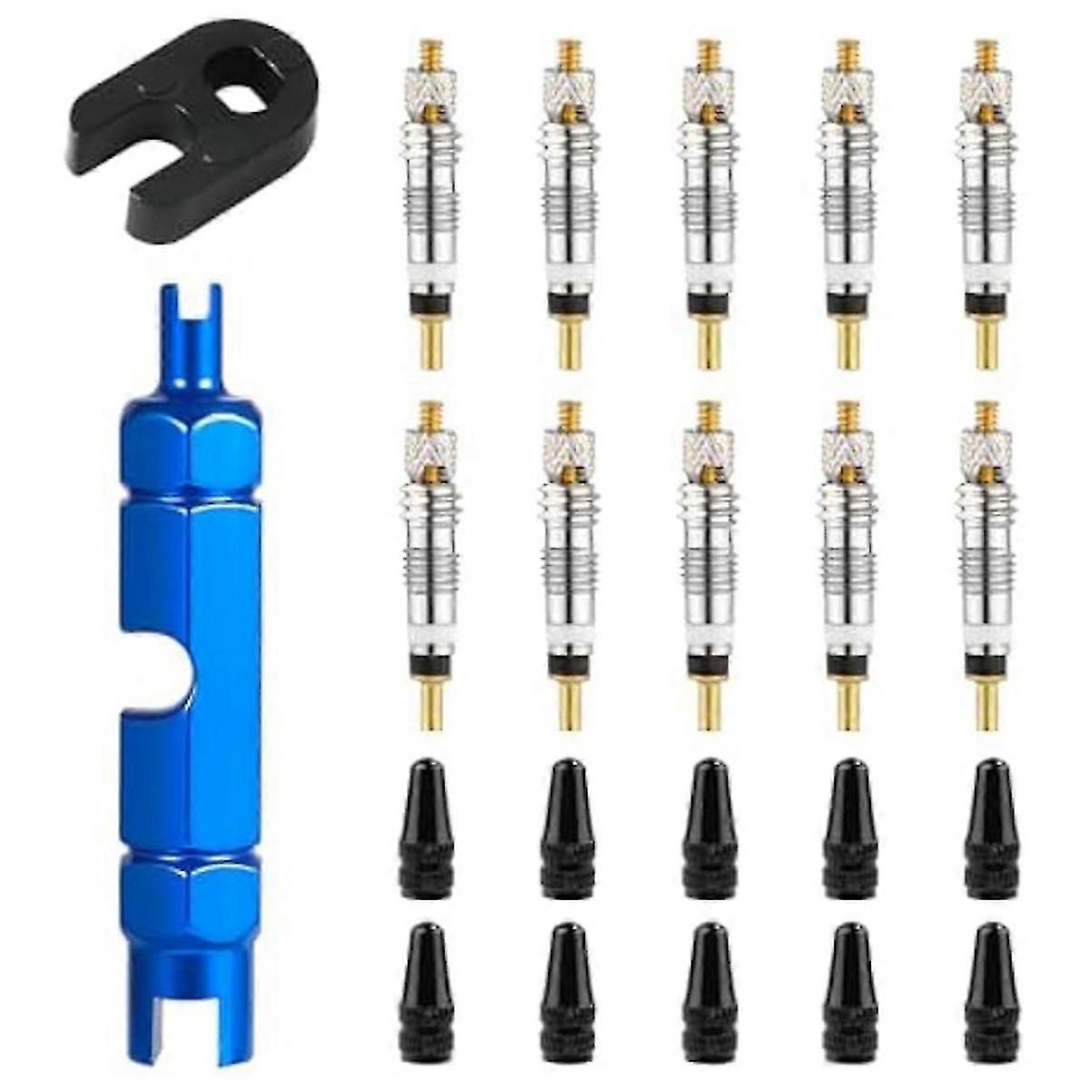 ​10-Pack Presta Valve Core Replacement Set for Bicycle Tires