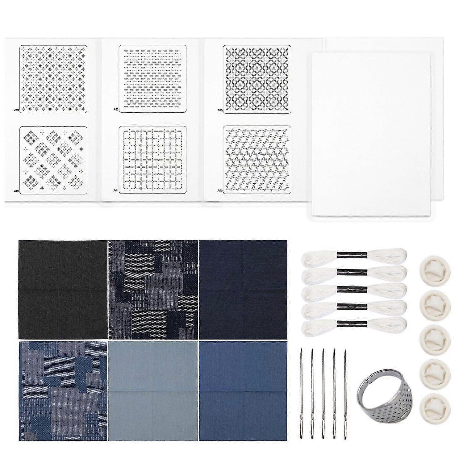 Embroidery Patterns Transfer Patch Water Soluble Embroidery Transfer Patterns Stencils Set Sashiko