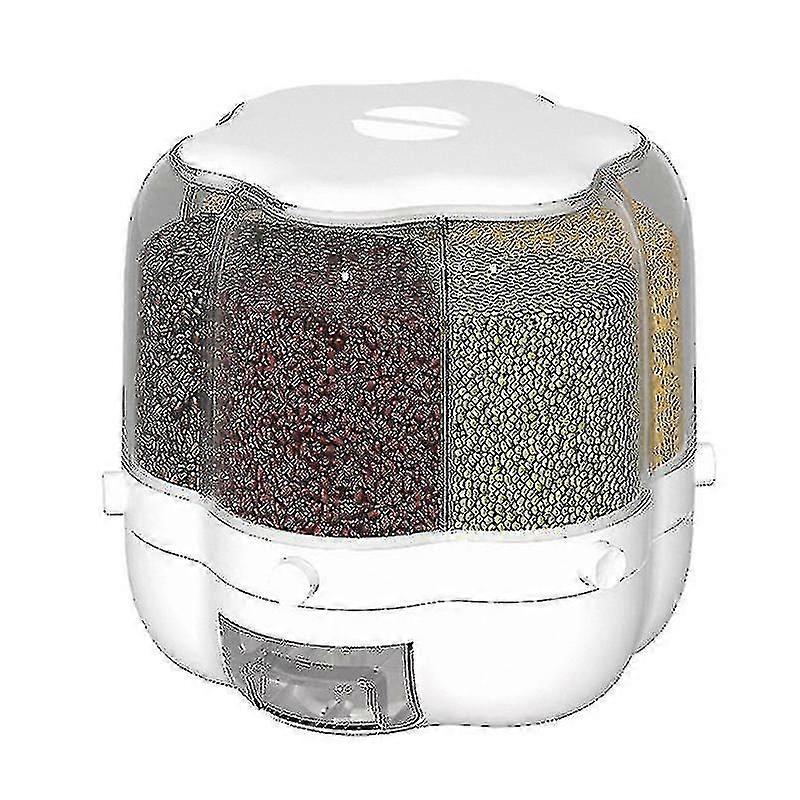 Separate Rice Bucket Rotating Grain Storage Box Household Insect-proof Moisture-proof Sealed Rice Storage Box