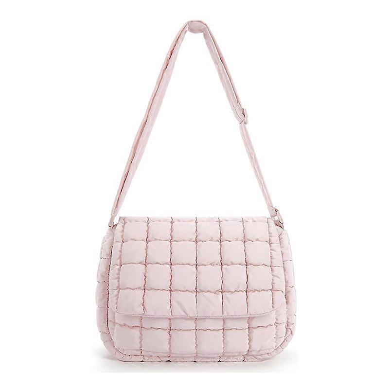 Women's crossbody quilted handbag with adjustable shoulder strap
