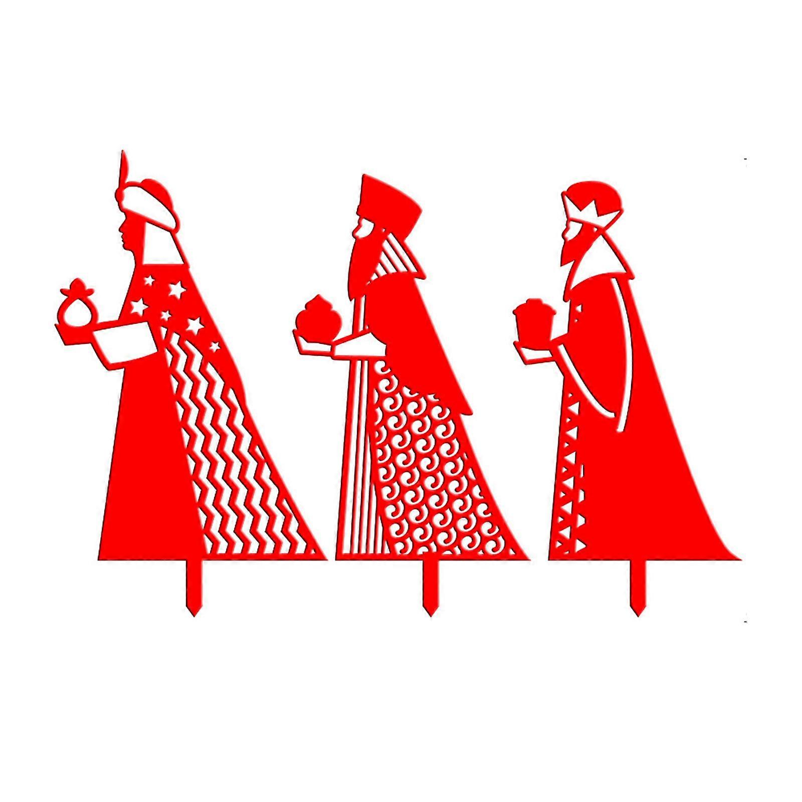 Standing Jesus Statues with Stakes Acrylic Outdoor Patio Ground Insert Garden Yard Art Decor Decorative Insert Sign