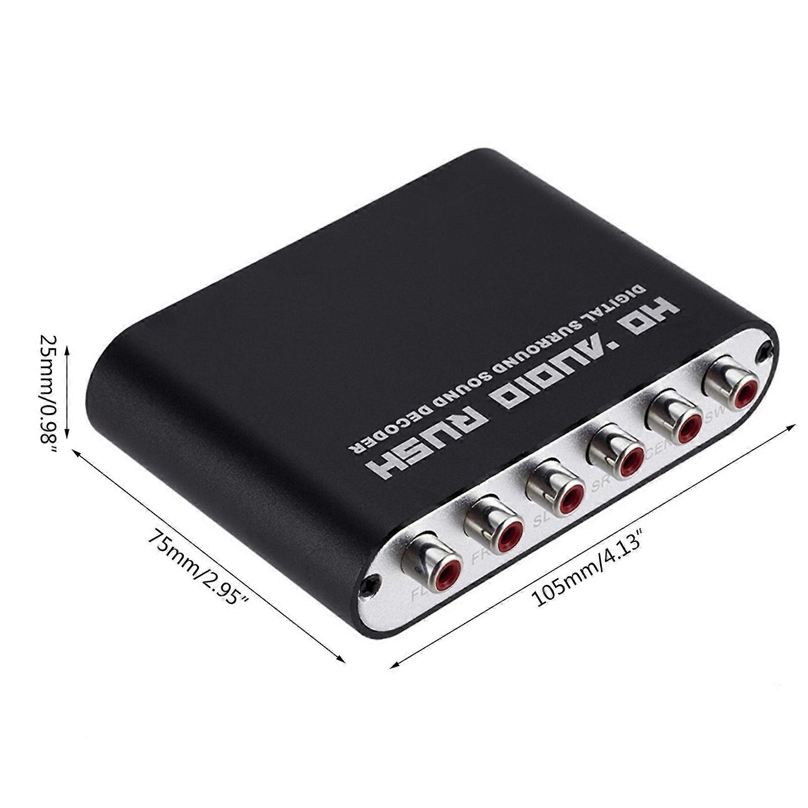 Décodeur audio sans fil 5.1 AC-3, convertisseur DAC, convertisseur analogique-numérique puissant, adaptateur audio AC-3 multicolore, clé USB