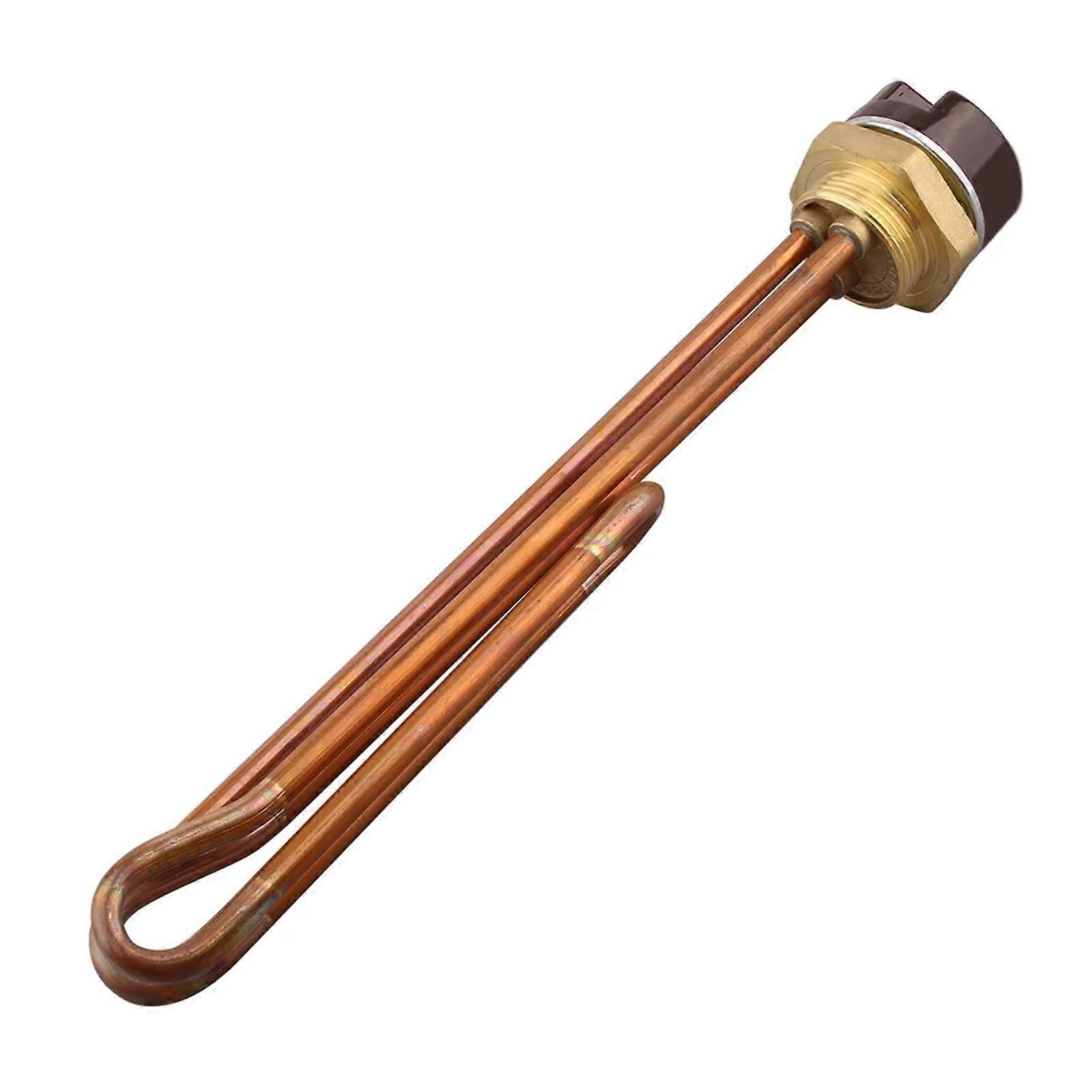 Copper Pipe Connections 220V Submersible Heating Element Electric Water Heater DN32 Thread Pipe Radiator Copper Resistance 220V 2000W