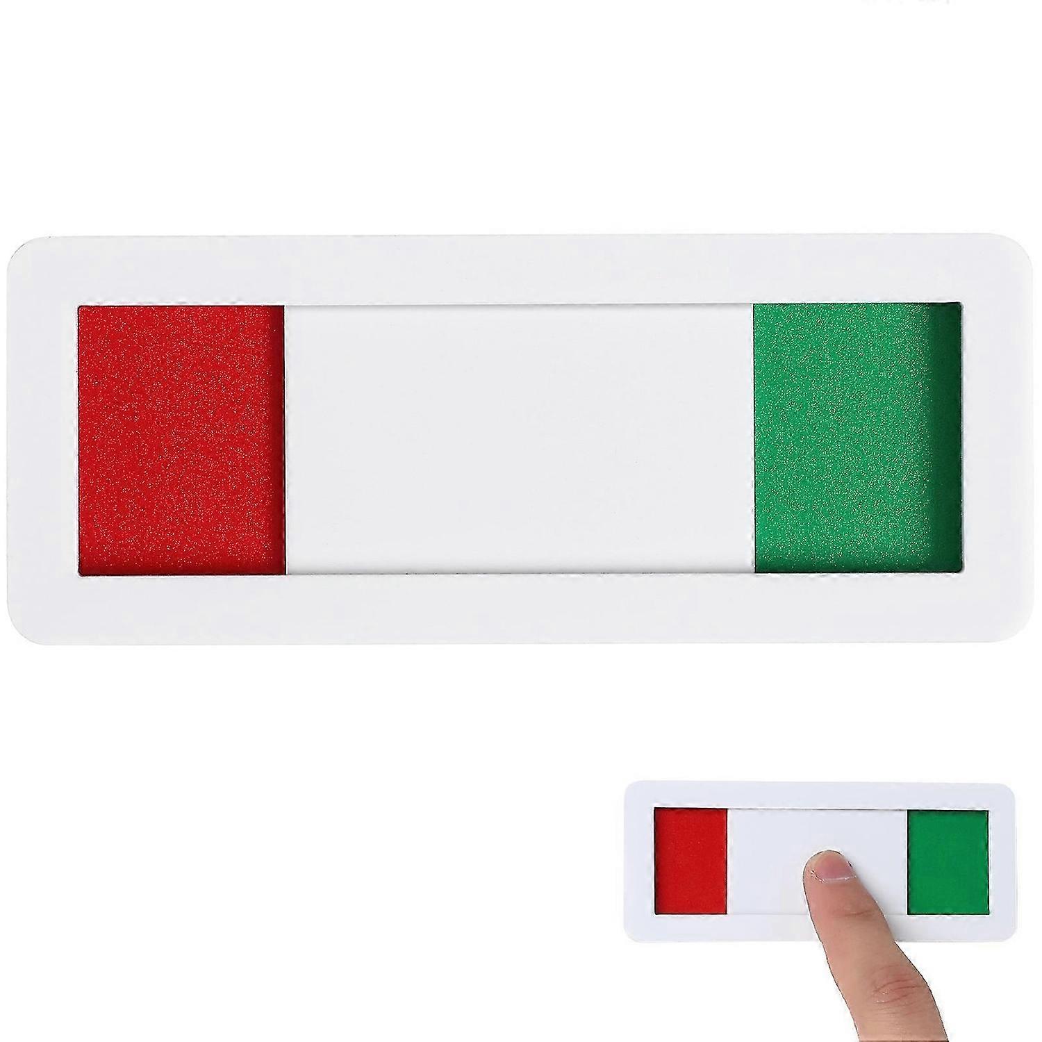 Open Closed Slider Privacy Sign Blank Self Adhesive Indicator Sign for Office