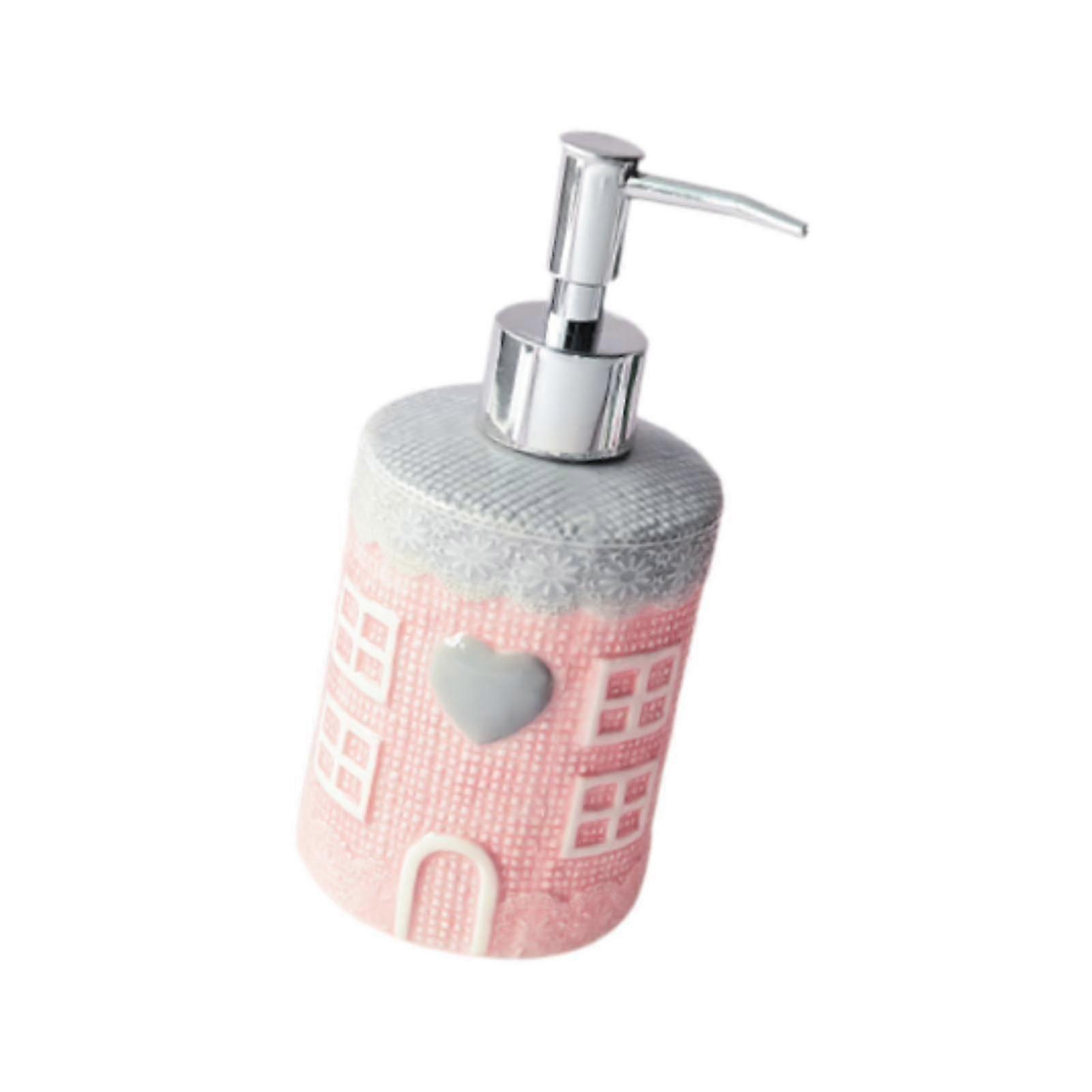 Ceramic Soap Dispenser 350ml Pump Bottle Suitable for Use in Restroom, Kitchen, and Home Environments