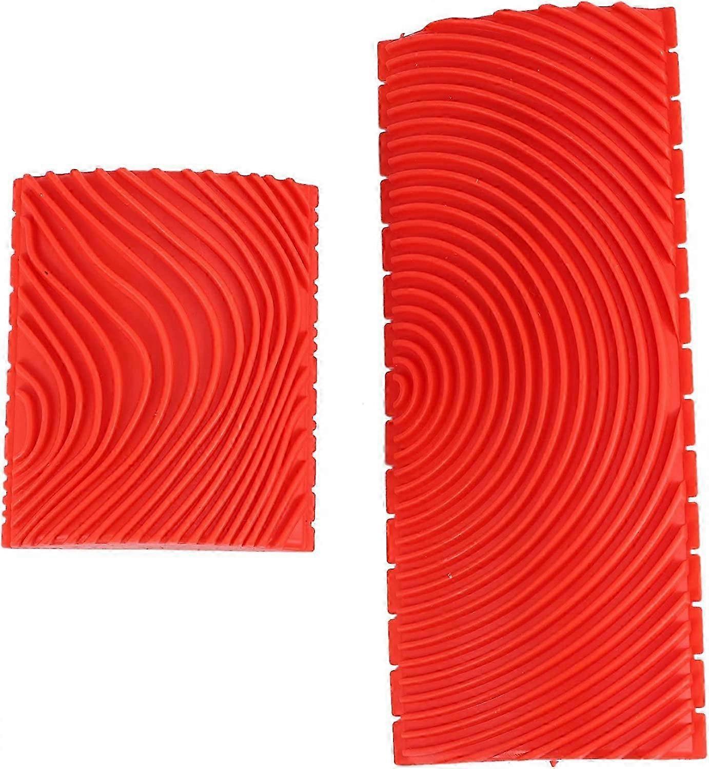 2Pcs Rubber Wall Painting Tools for Home Decor Creating Artistic Effects