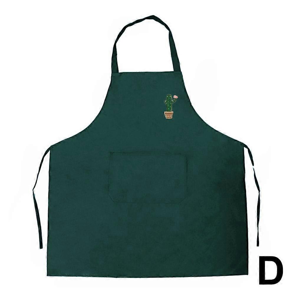 Cactus-Regular-Green(D)$Apron can wipe hands, kitchen household, high-value waist, waterproof and oil-proof work clothes
