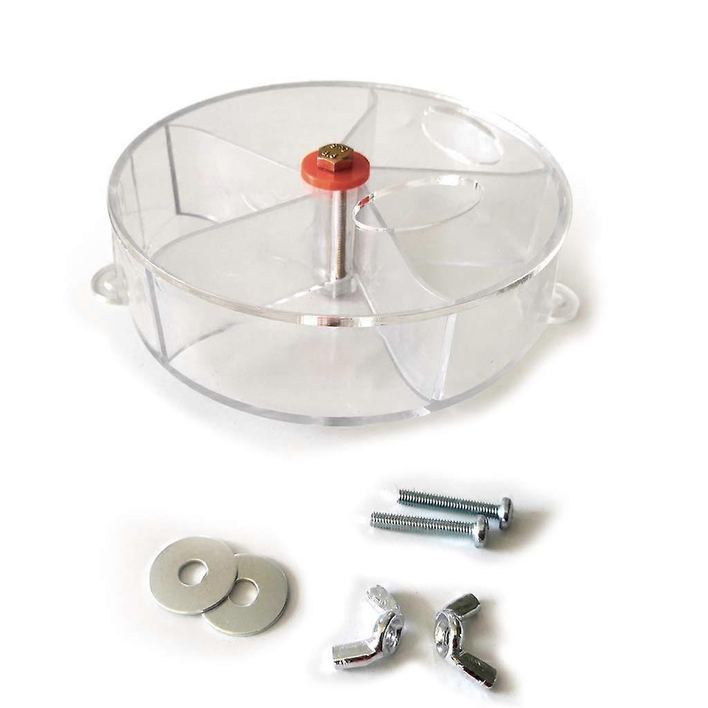 Parrot Food Toy Wheel Puzzle Feeder Bird Intelligence Growth Transparent Rotating Chew Toy Cage Accessories for Small Parrots Large Birds Conure Macaw