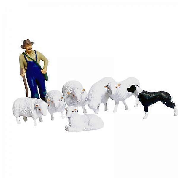 2 1/64 Resin Figurines Farm Miniature Accessories Lifelike Shape Whole Set