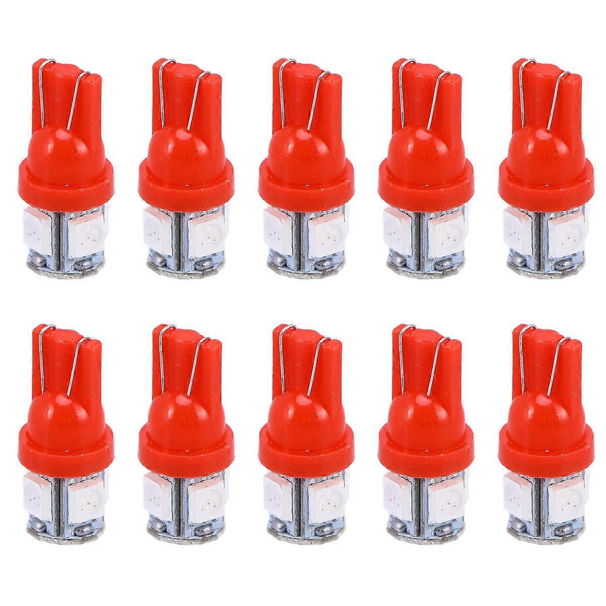 10PCS Bulbs Red Side Light Error for Map, License Plate & Backup Lighting