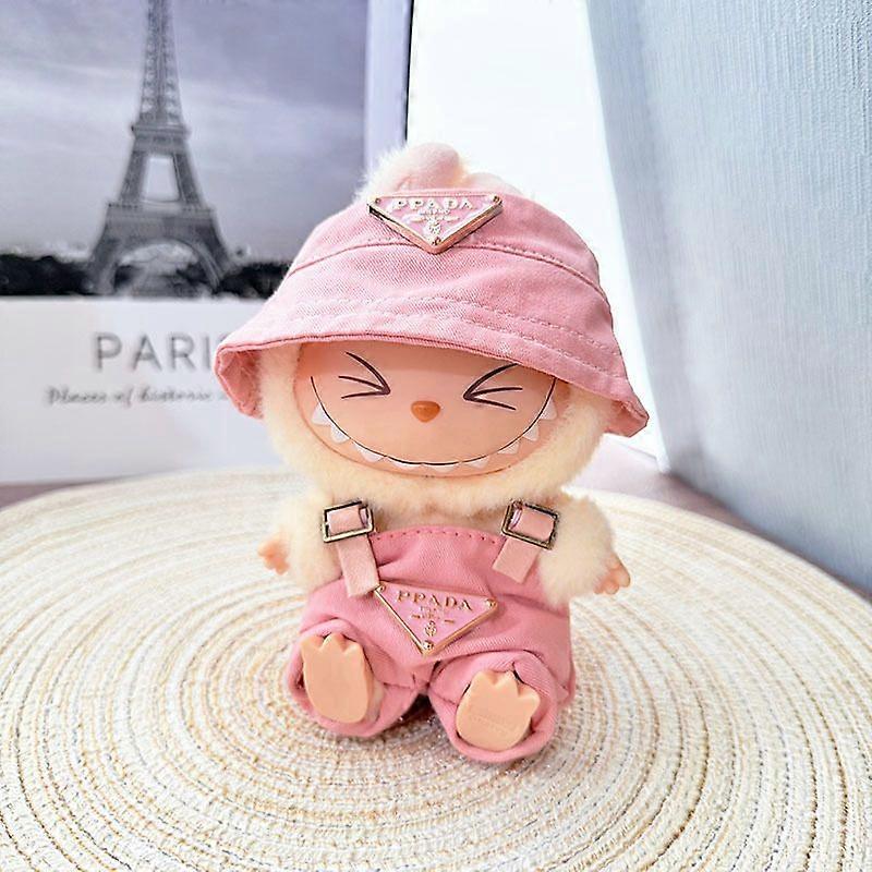 2 uppsättningar Labubu kläder sittande docka kläder set (endast kläder)