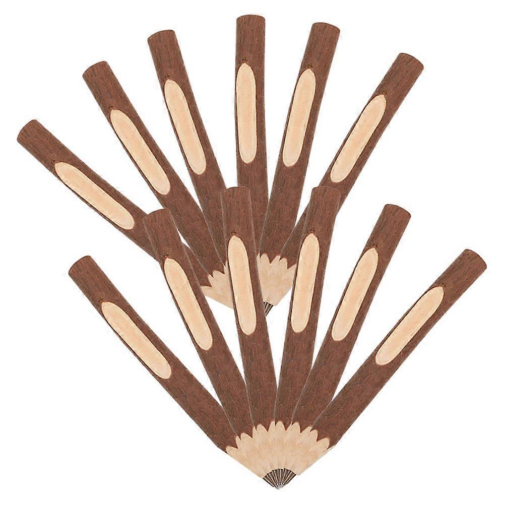 Retro Design Tree Bark Texture Pens Ballpoint Pen For Kids School Office Home Comfortable Grip Smooth Writing 12Pcs