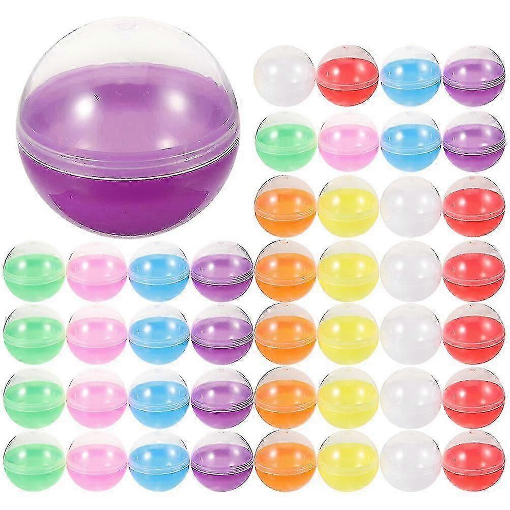 60pcs Fillable Twistable Plastic Balls for Party Games, Multi-Function Toy Decorations