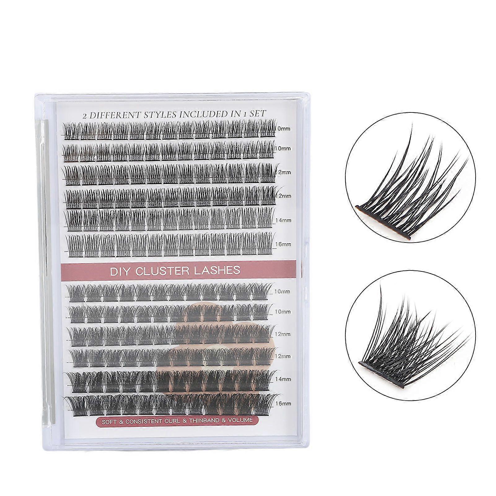2025 Latest Model Cluster Lashes DIY Eyelash Clusters Extensions 1016mm Mixed...