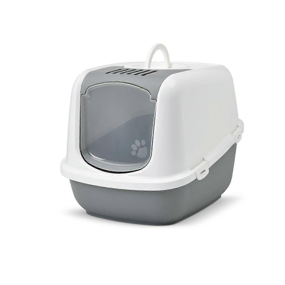 Cat Litter Box Savic Nestor Jumbo White Beige Plastic