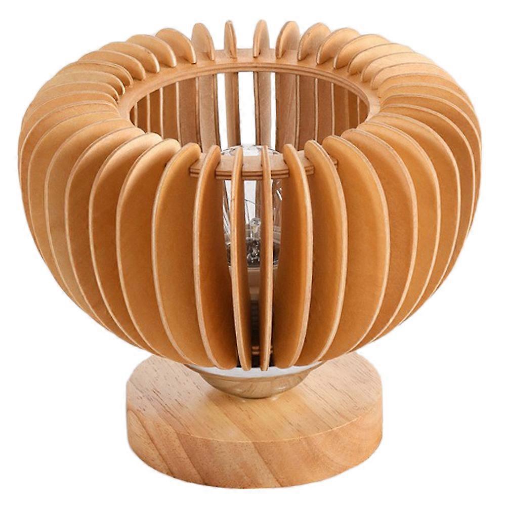 Wooden Ceiling Lamp Shade, Rustic Flush Mount Light Fixture for Hallway, Entryway, or Living Room – Soft Lighting with Japanese Design for Various