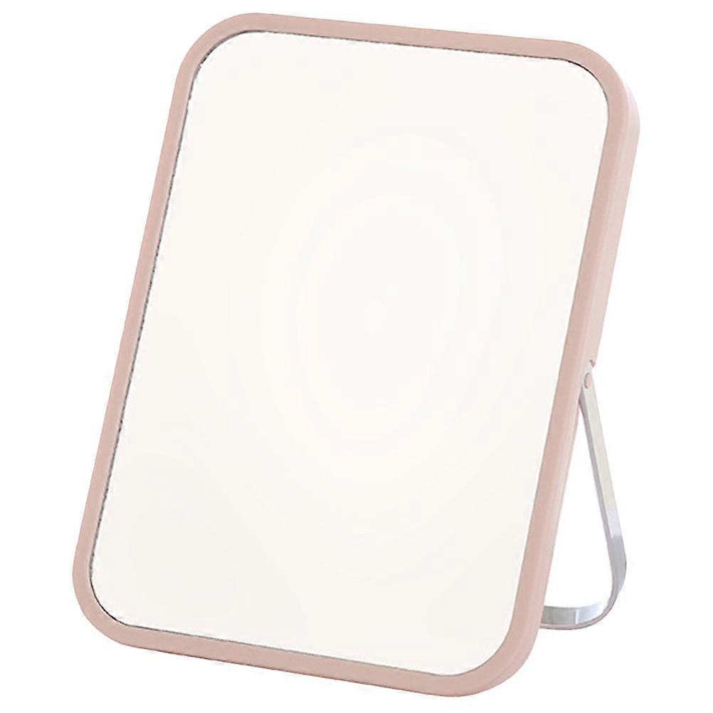 Portable Small Makeup Mirror with Stand No Distortion for Bathroom 17x14cm Foldable 1Set