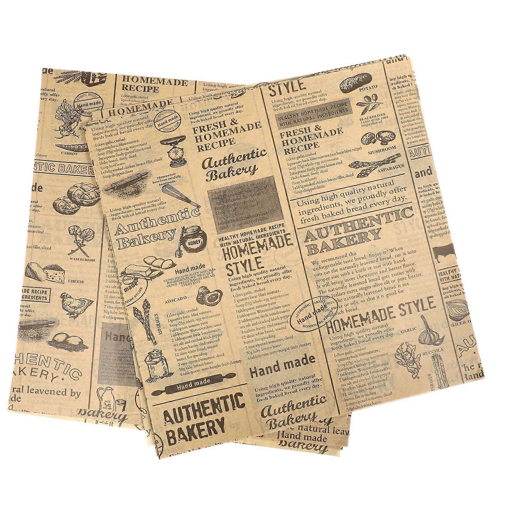 50 Sheets Food Packaging Paper Grill Paper Inserts for Hot Air Fryers 25X25CM