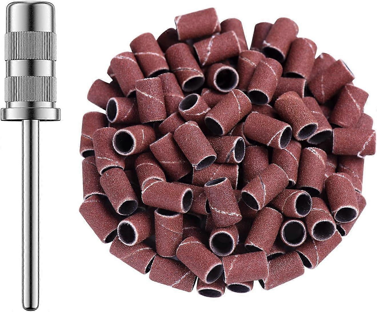 100 pcs High Quality Sleeve Bits for Nail Filing and Cuticle Pushing