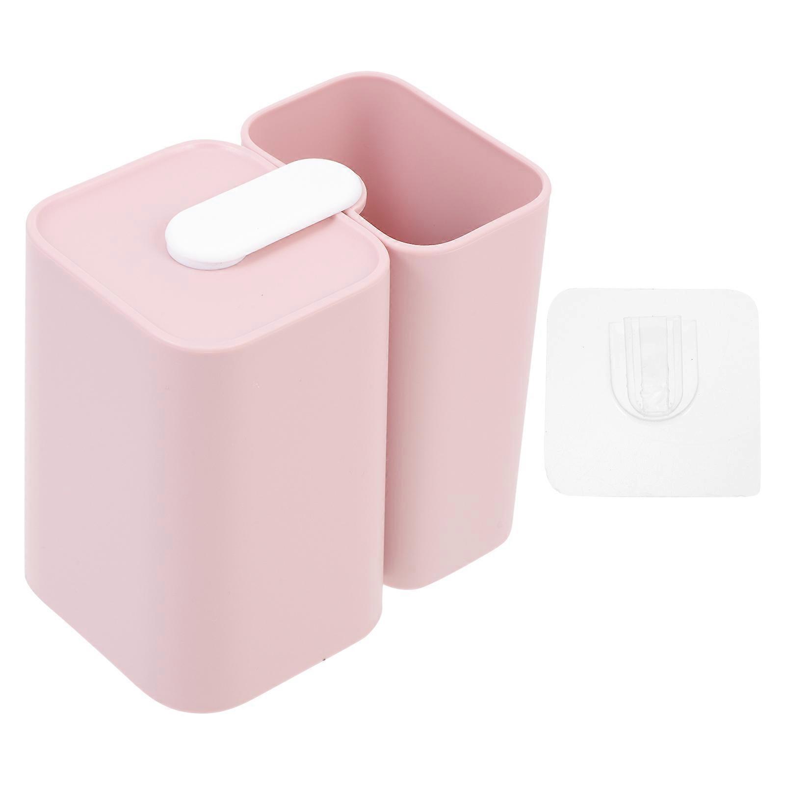 Plastic Toothbrush Cup Holder Home Use Bacteria Inhibition .5X10X7CM 1 Set