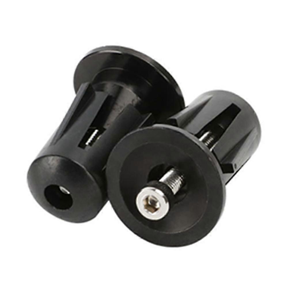 1 Pair Bicycle Bar End Caps for Most Bikes - Black