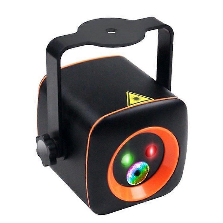 USB Mini Laser Projection Lamp Voice Remote Control Atmosphere LED Light for Bar KTV Party