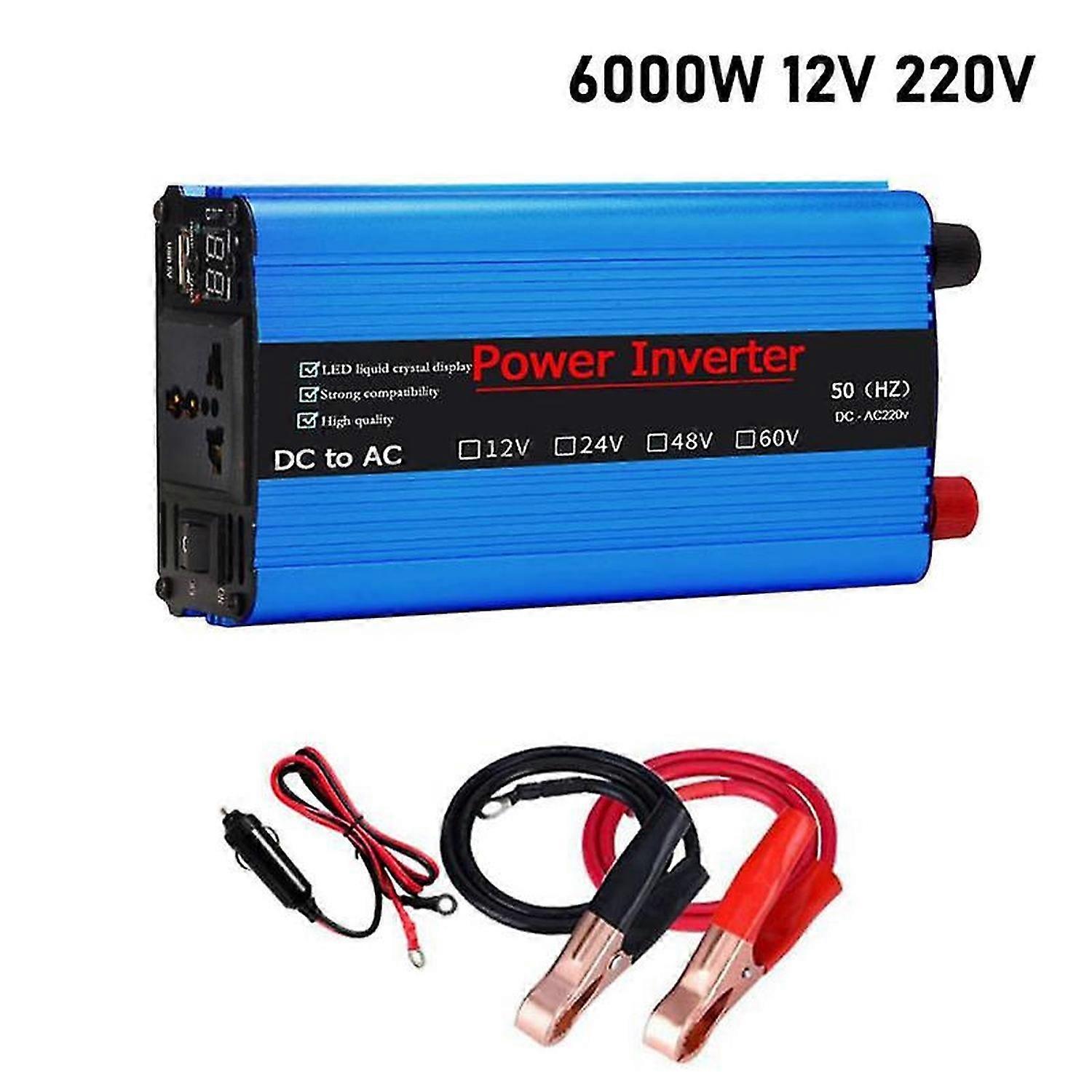 DC12V to AC 220V Modified Sine Wave Power Inverter Car Solar Voltage Converter Adapter