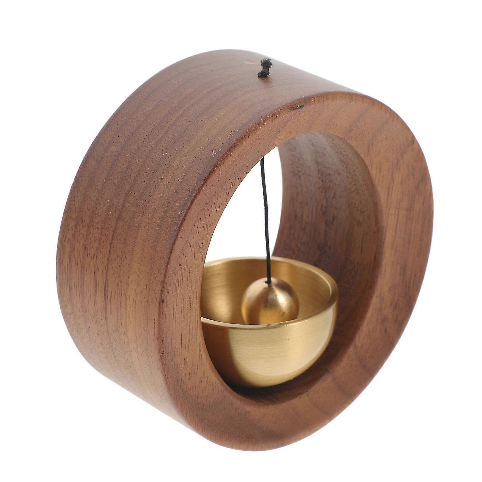 Wall Mounted Doorbell For Office Door Notification Function Rectangular Shape 8.00X8.00X3.30CM Wood Metal 1Pack