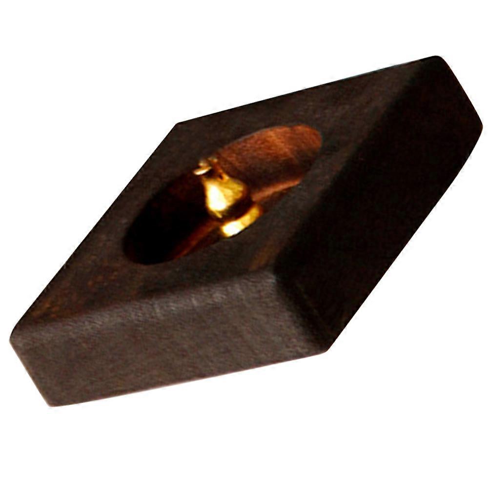 Stick Insence Burner Wooden Square Incense Holder For Family Teahouse 7.9x7.9x2.2cm 1Set