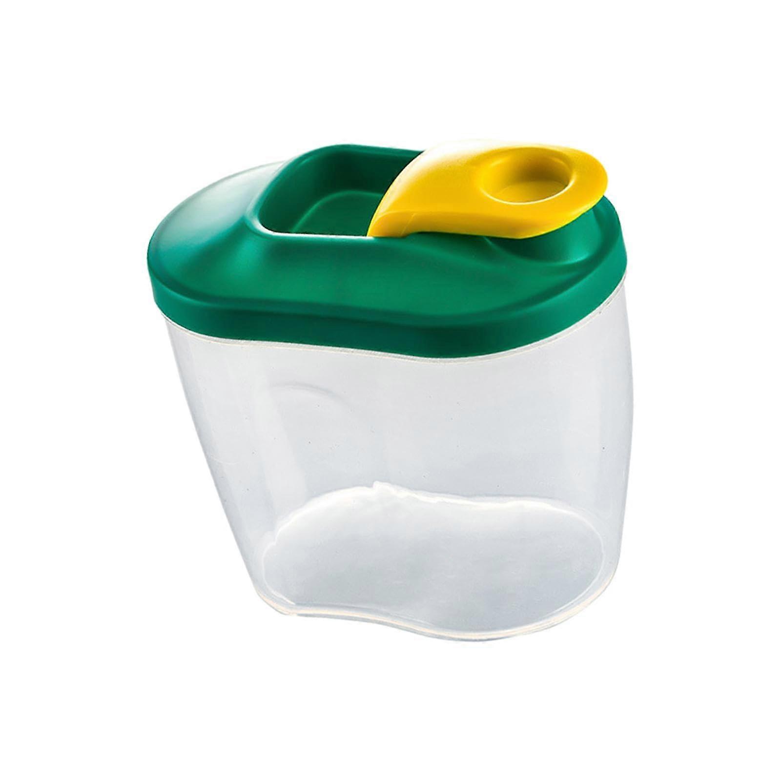 Food Storage Container with Lid, Airtight Small Green Organizer for Spaghetti, Dry Goods, Nuts, and Pasta