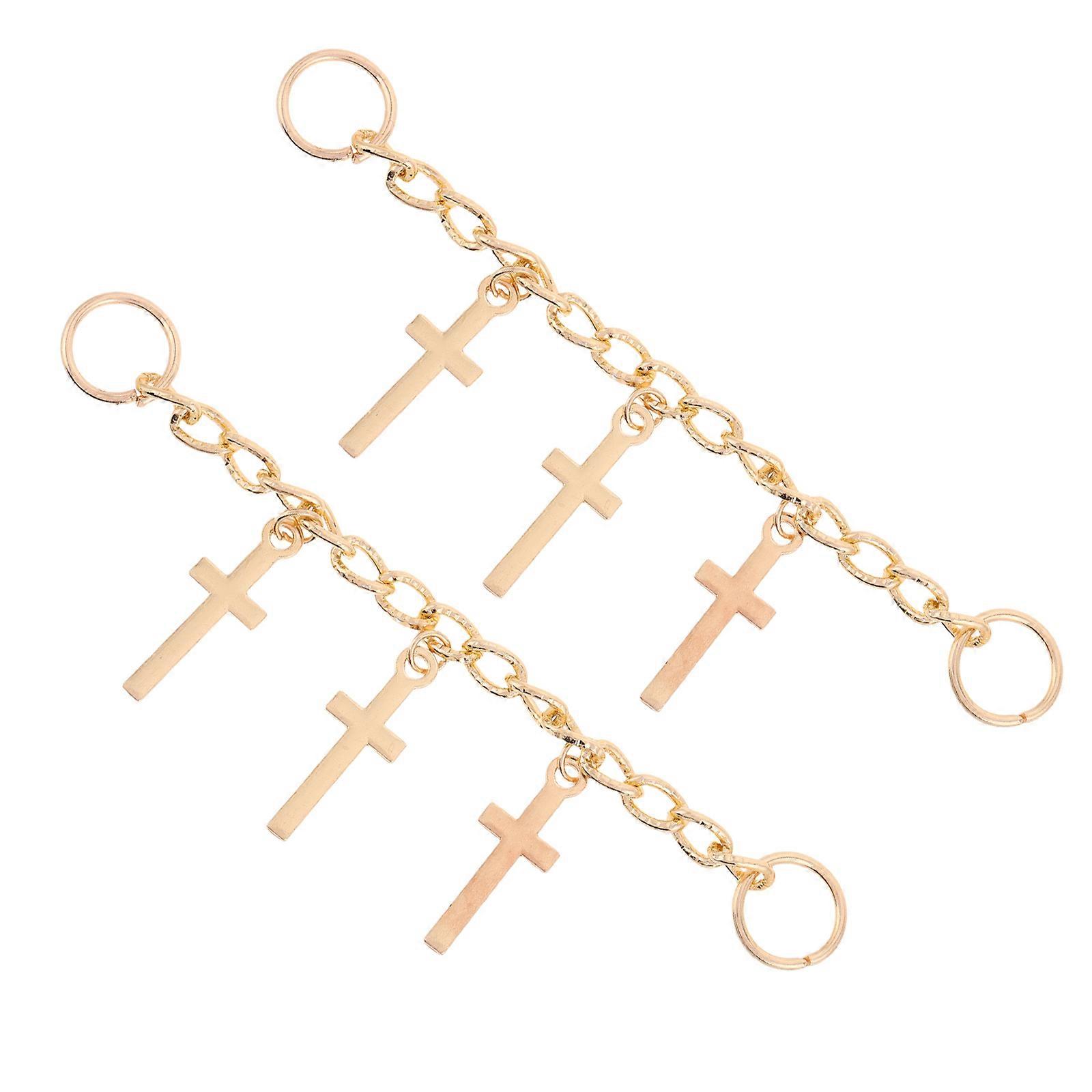 Sneaker Accessories Golden Short Chain With Open Ring For Diy Fashion Projects 1 Pair