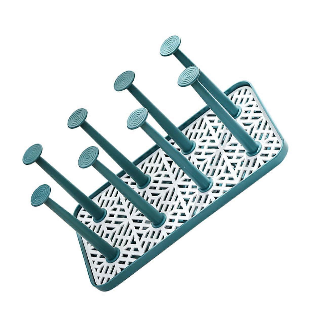 1 piece bottle drying rack, creative white drying stand for glasses and cups, spacesaving storage and efficient drying.