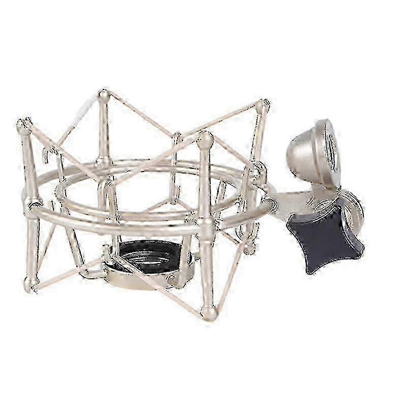 Adjustable Shock Mount for Microphone, Metal Bracket Pod Mic Stand