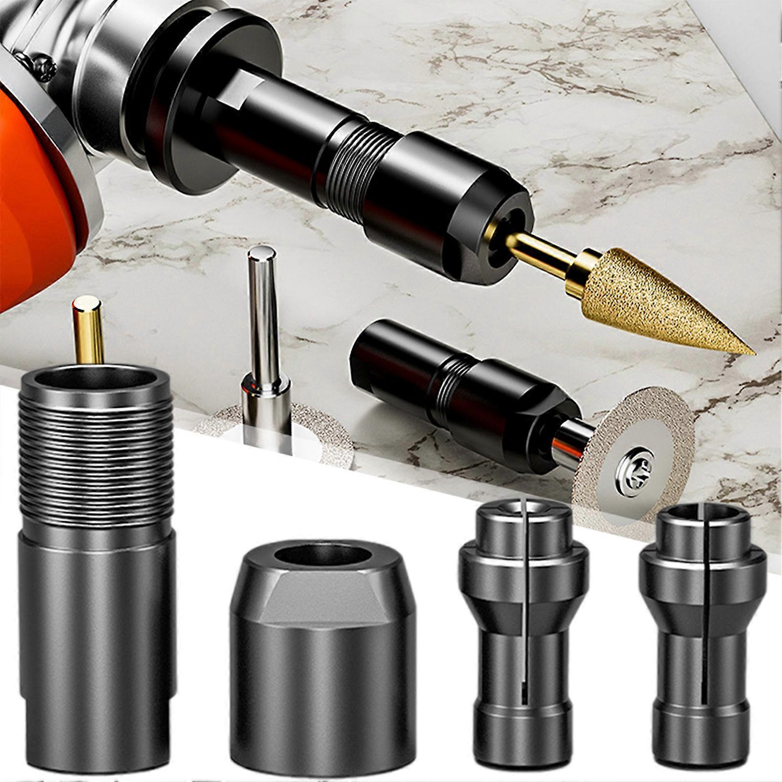 3mm/6mm Angle Grinder Adapter Shaft, Straight Grinder Conversion Tool for Polishing & Cutting