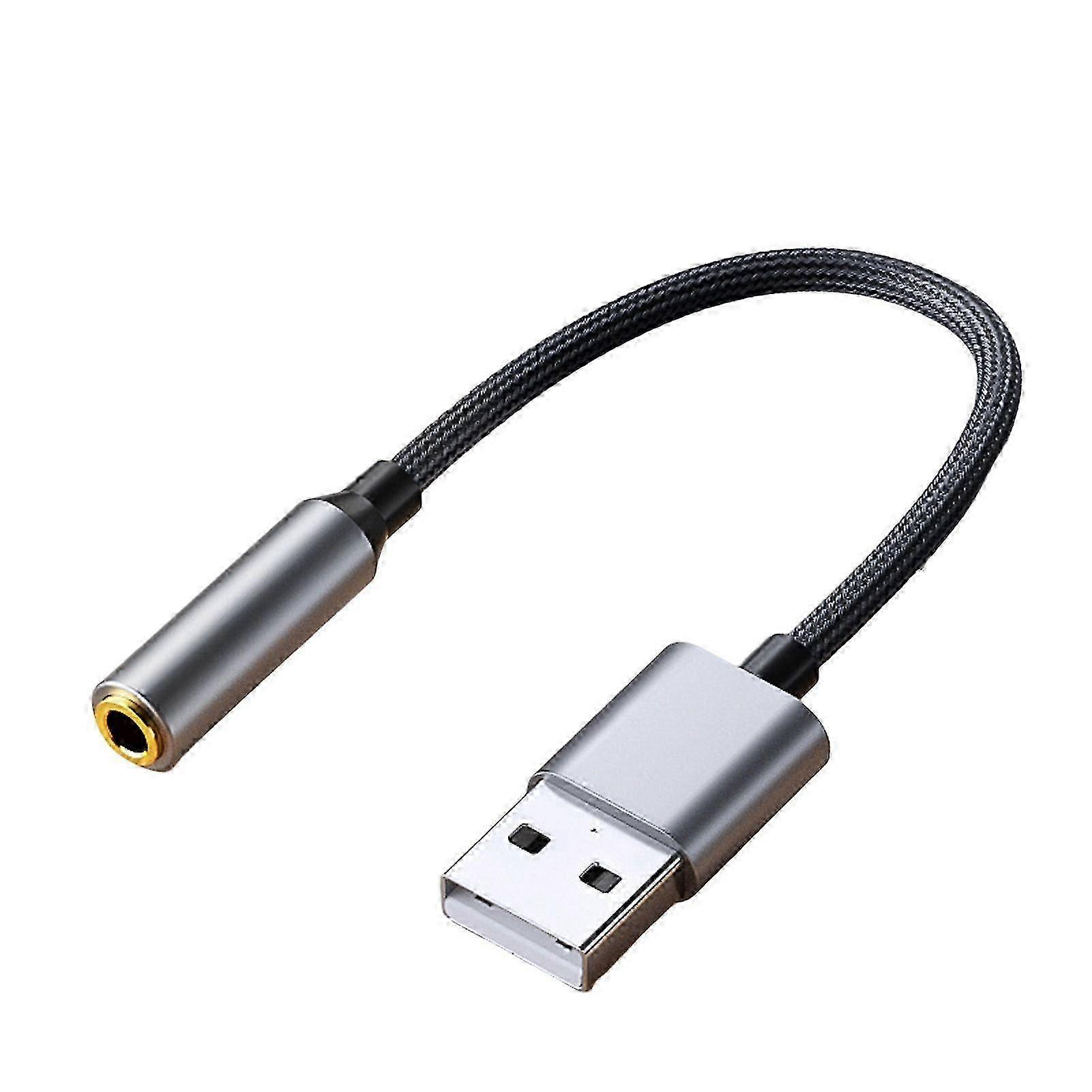 Professional USB to 3.5mm Audio Adapter for Computer and Laptop