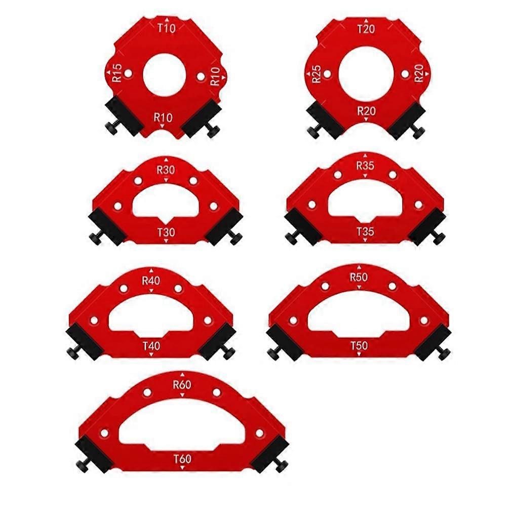 Woodworking interior/exterior corner RT gauge electric router cutting fillet template wood panel chamfer positioning form