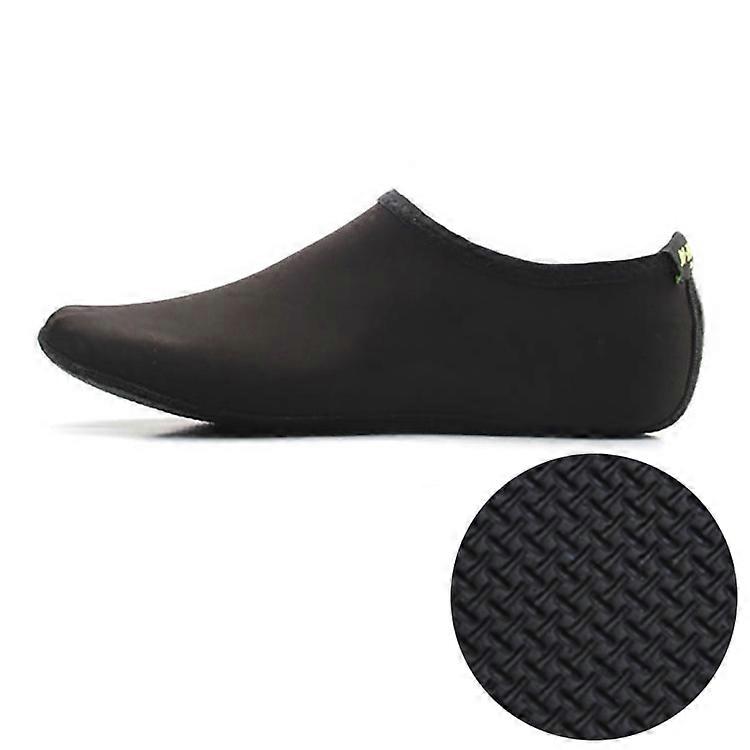 3mm Non-slip Rubber Embossing Texture Sole Solid Color Diving Shoes and Socks, One Pair XL