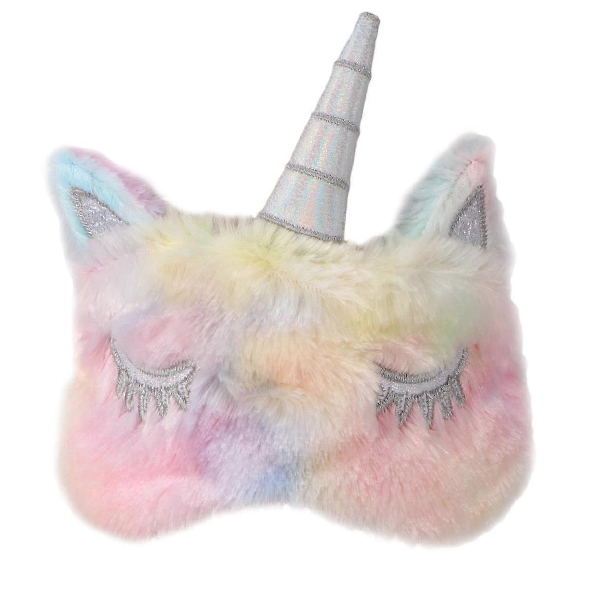 Colorful Unicorn Design Blackout Eye Mask for Comfortable Sleep – Elegant Lightproof Sleep Mask for Women and Friends