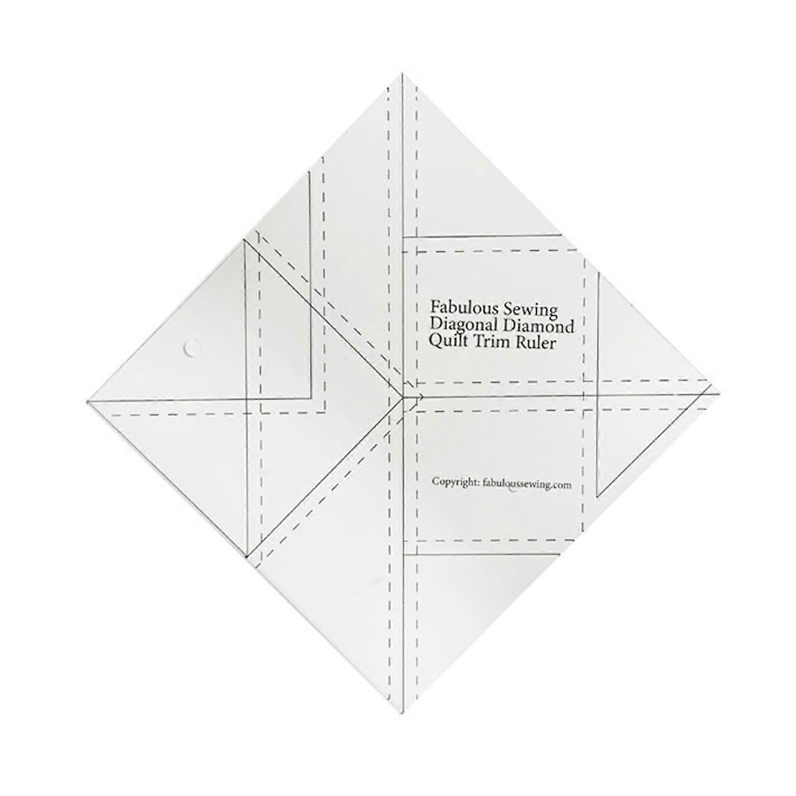 Multifunctional Sewing Ruler Fabric Cutting Ruler Acrylic Quilters Ruler Patchwork Ruler for Easy Precision Cuts Ref: 7016