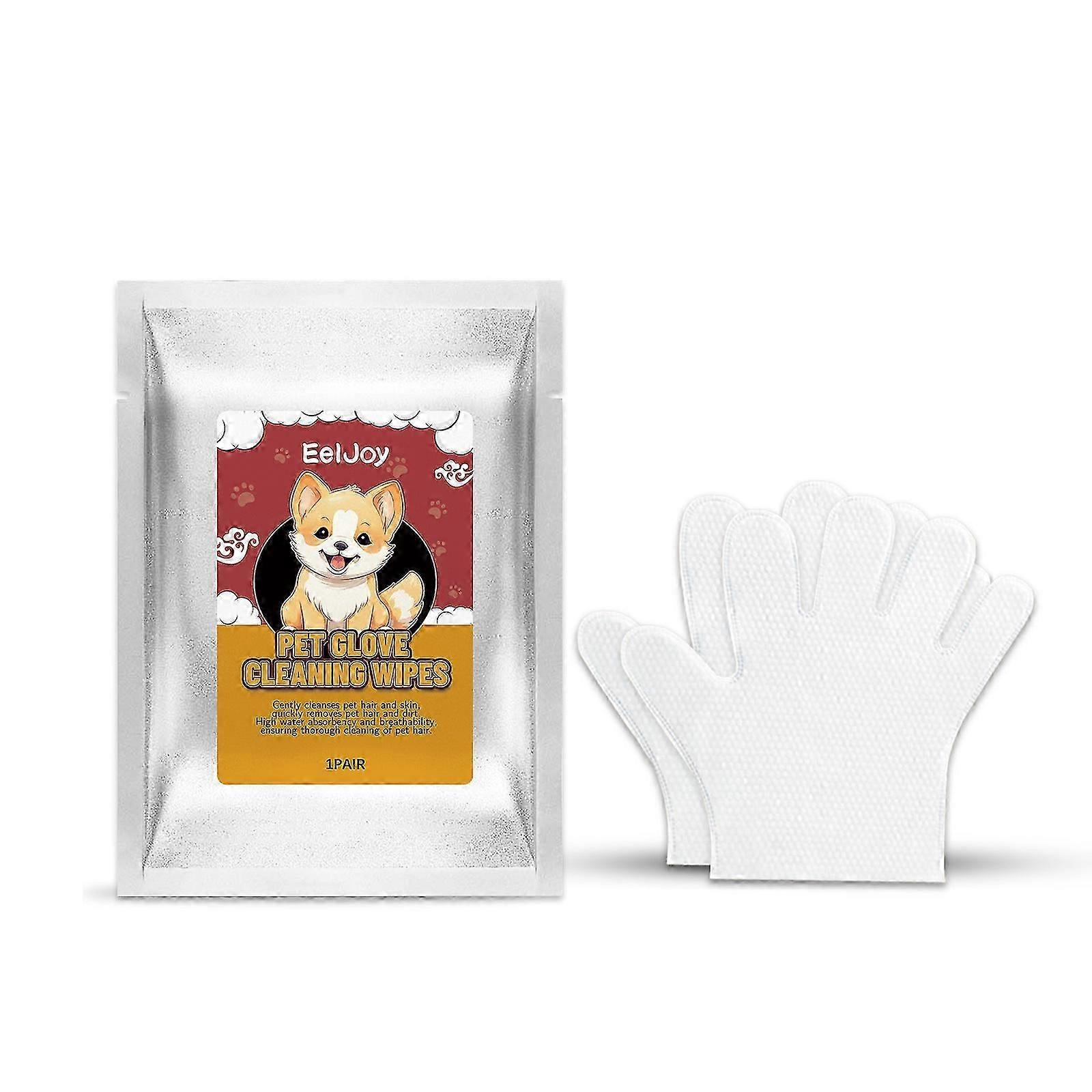 مناديل تنظيف قفازات Eeljoy للحيوانات الأليفة ناعمة وسهلة الاستخدام لإزالة الروائح الكريهة والعناية ببشرة شعر