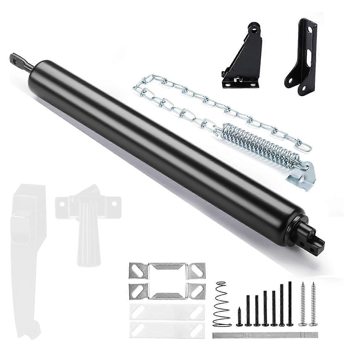 Screen and Storm Door Closer Kit Black