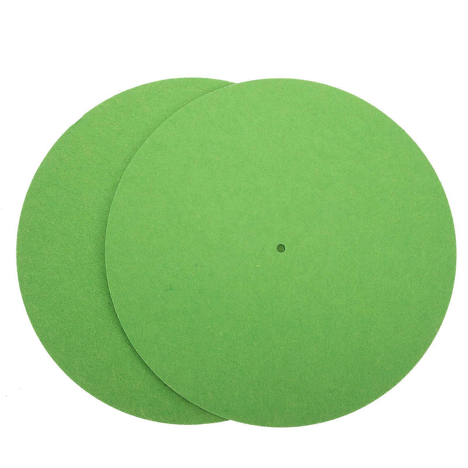 Vinyl Record Mat Felt Turntable Mat For Home Use Anti Skid Function 11.6×11.6×0.2in 2Pcs