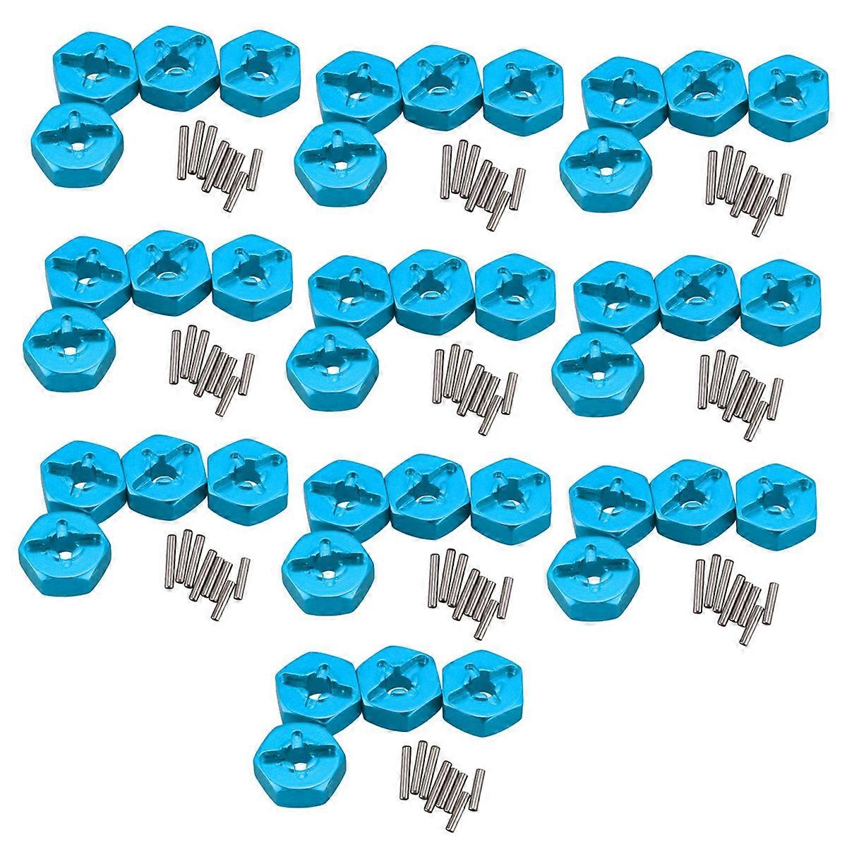 Aluminum Alloy 12mm Combiner Wheel Hub Hex Adapter Upgrades,Blue