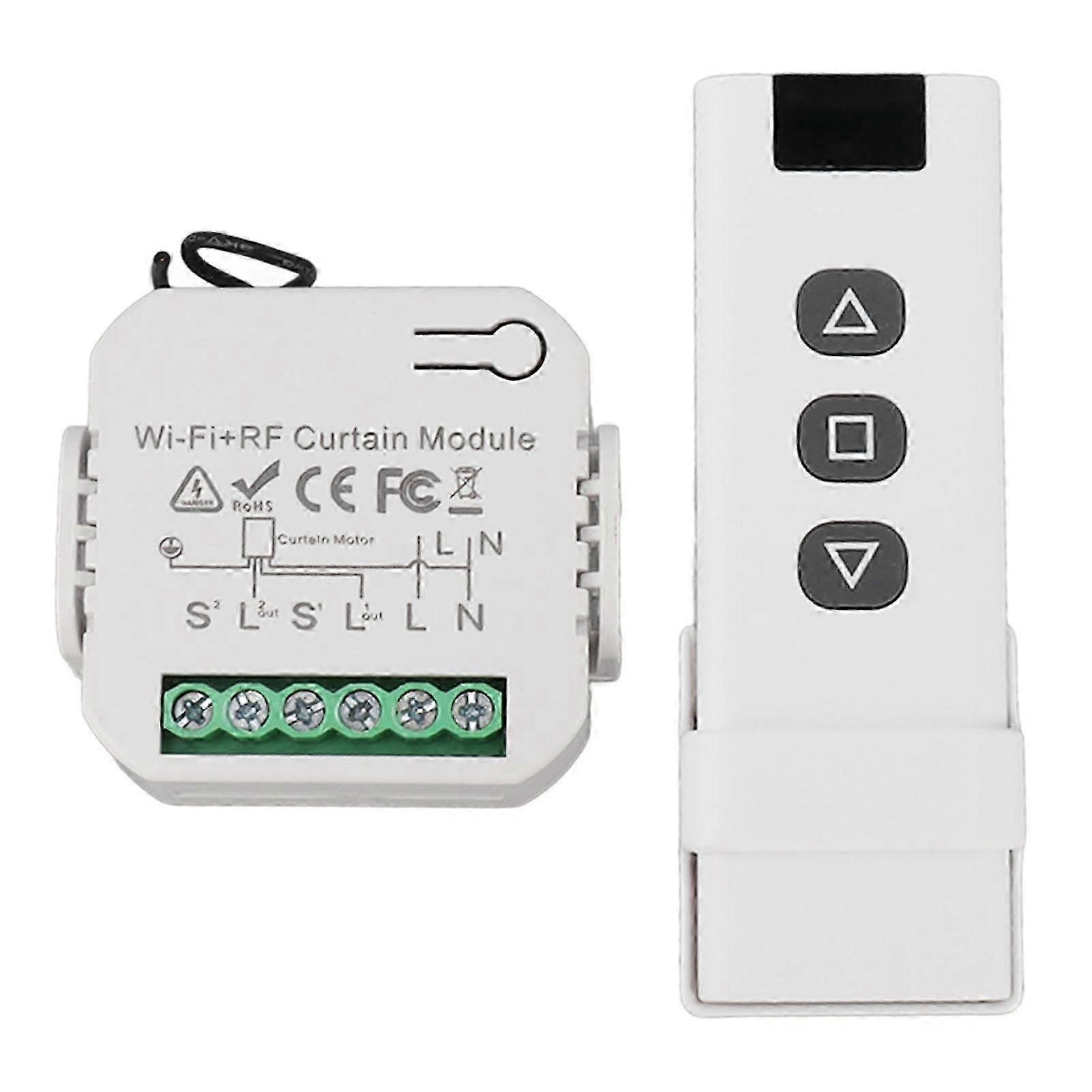 Wireless Roller Shutter Control Kit with RF Remote for Blinds, Awnings & Shutters - Easy Retrofit Set