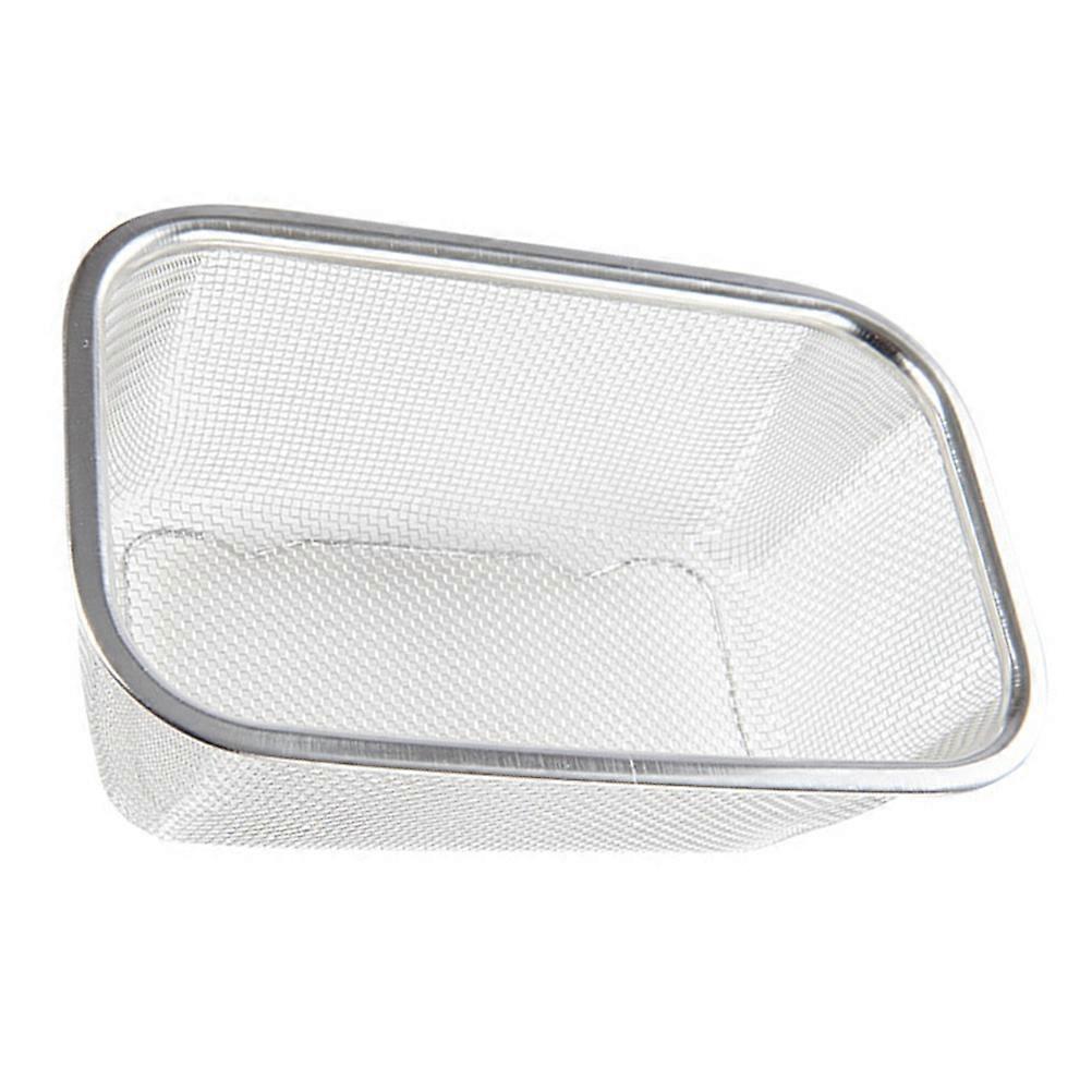 Kitchen Sink Drain Strainer Basket Silver Square Shape Japanese Style Homeowners Daily Life Use Draining 1Pc