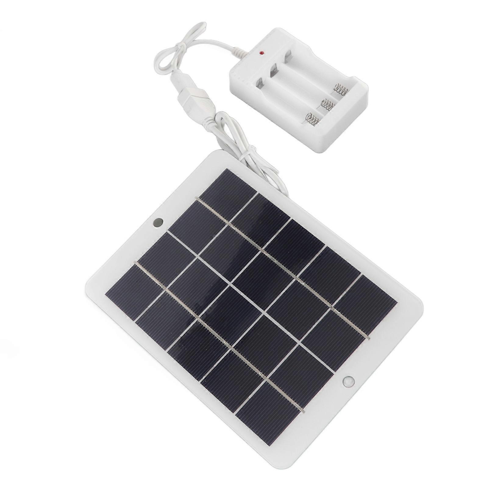 Solar Panel Battery Charger 3W 5V High Conversion Rate Efficient Output Portable Solar Cell for Outdoor Use