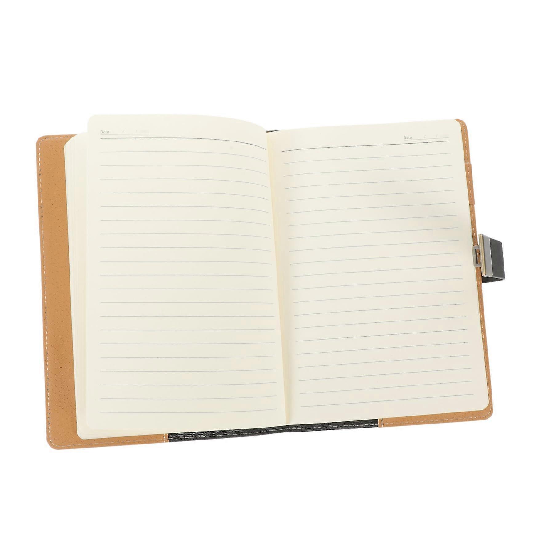 Password Book Set with Lockable Diary - Retro PU Black Journal for Adults, Memory Book, Note Board, Writing Notebook