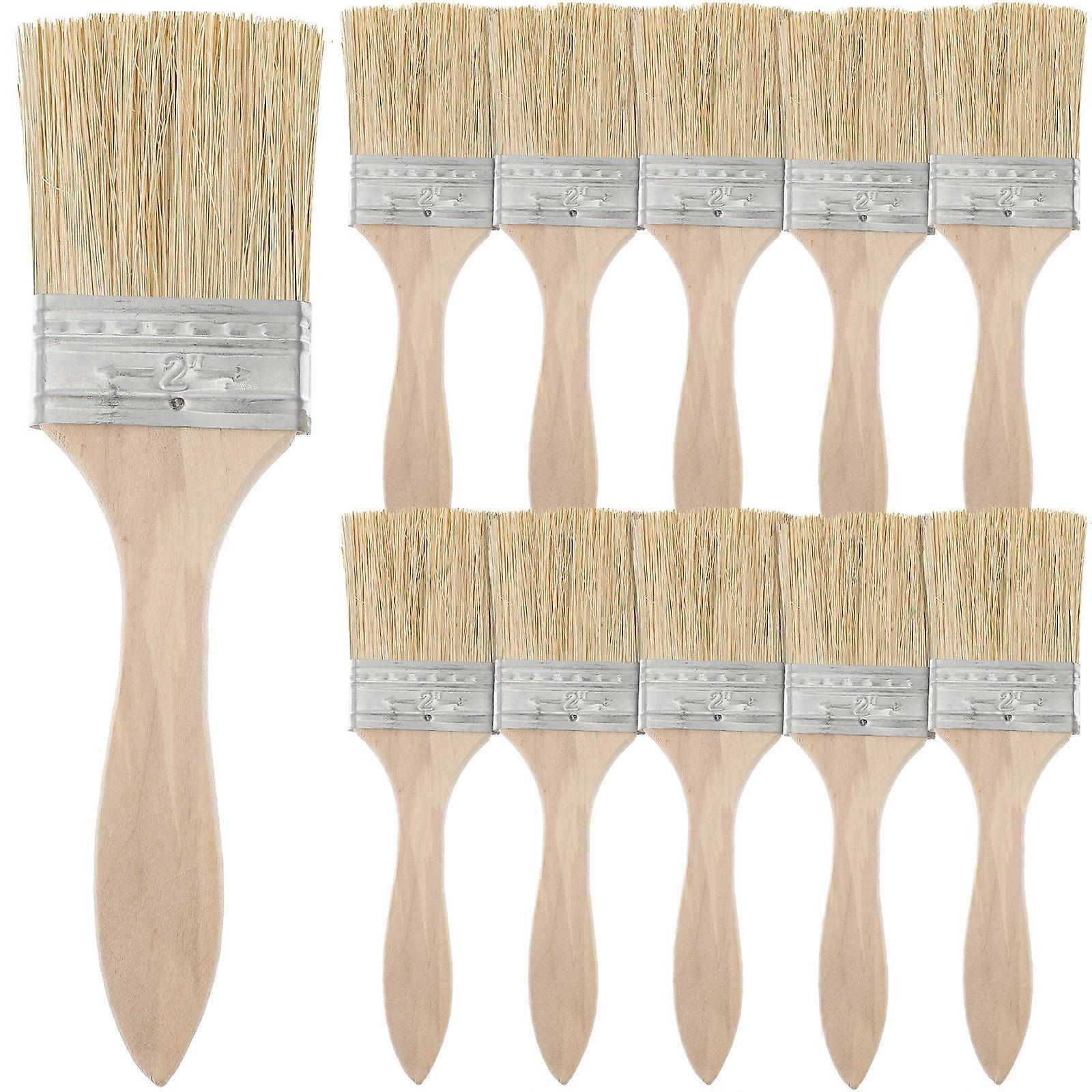 Brush for Barbecue Fine Workmanship Rectangular Shape Comfortable Grip 10Pcs